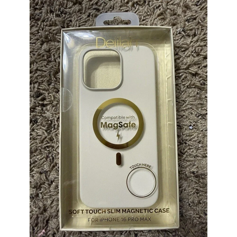 Delilah Clear Soft Touch Slim Magnetic Case For iPhone 16 Pro Max
